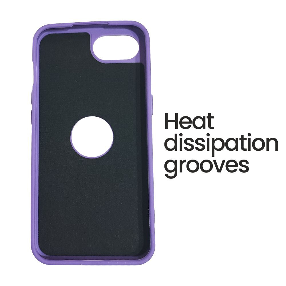 Apple iPhone 16e Hard Cover | Matte Borders | Slim & Tough - Purple