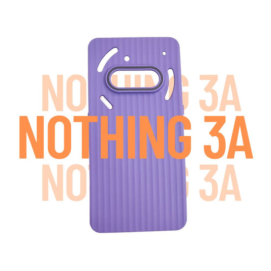 Nothing Phone 3a Purple Soft Cover | Vibrant Line Design Back Case | Shockproof Flexible Protective Case