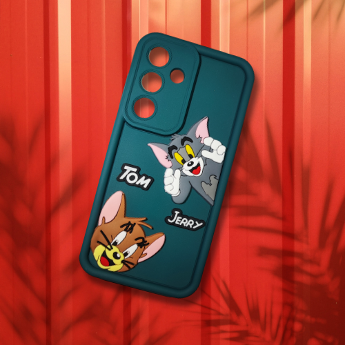 Samsung S25 Cartoon Character Soft Rubber Back Cover – Flexible Silicone Case for Fun & Protection