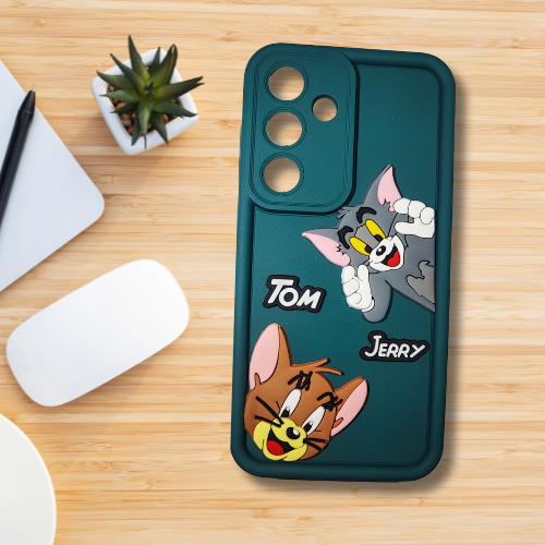 Samsung S25 Cartoon Character Soft Rubber Back Cover – Flexible Silicone Case for Fun & Protection