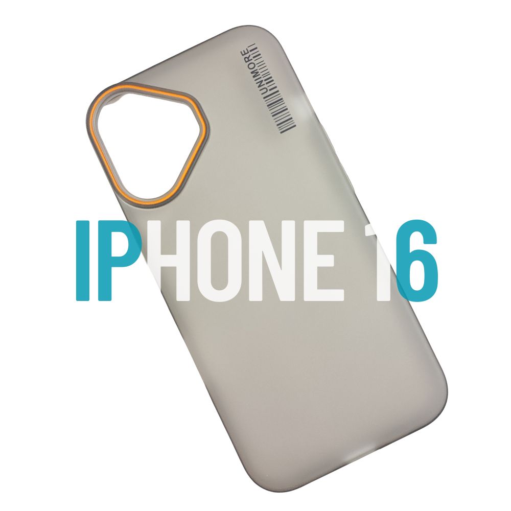 Apple Phone 16 Hard Cover | Matte Borders | Slim & Tough