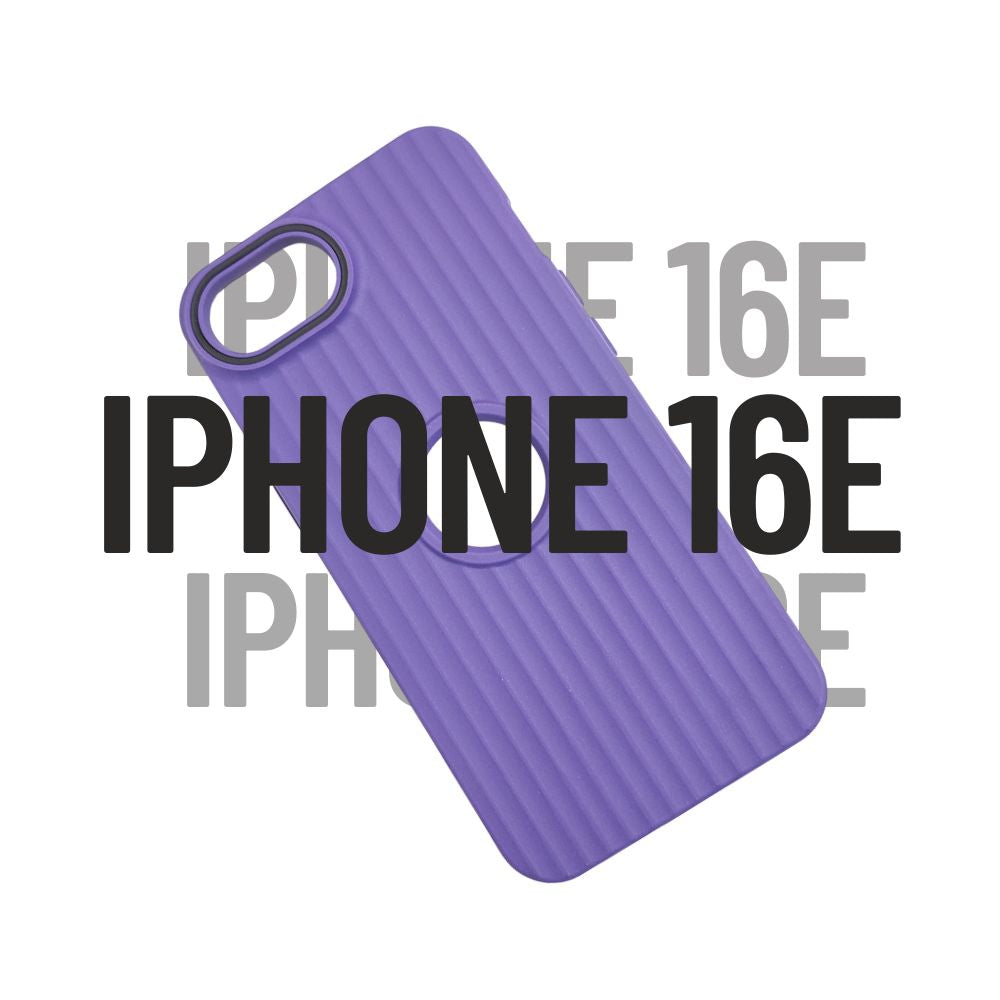 Apple iPhone 16e Hard Cover | Matte Borders | Slim & Tough - Purple