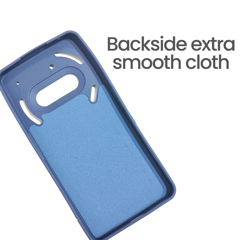 Nothing Phone 3a Blue Flexible Case | Stylish Line Pattern Soft Cover | Anti-Slip Shock-Absorbent Back Case