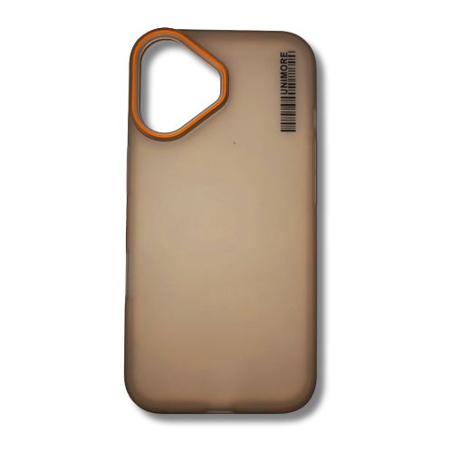 Apple Phone 16 Hard Cover | Matte Borders | Slim & Tough