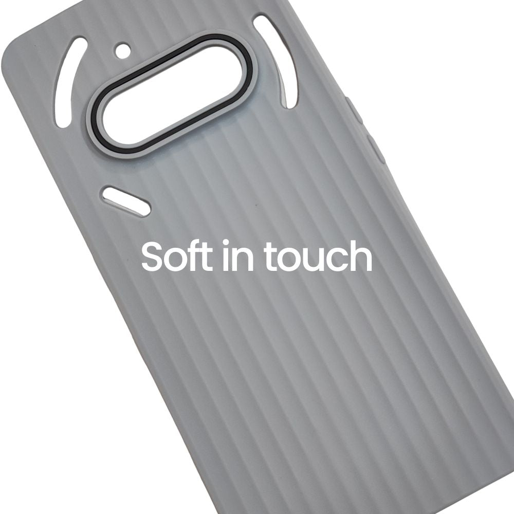 Nothing Phone 3a Soft Back Cover | Line Pattern Design Case | Stylish Flexible & Protective Cover