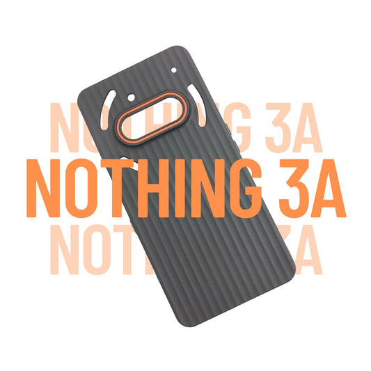 Nothing Phone 3a Black Soft Case | Classic Line Design Back Cover | Sleek & Protective Matte Finish Shell
