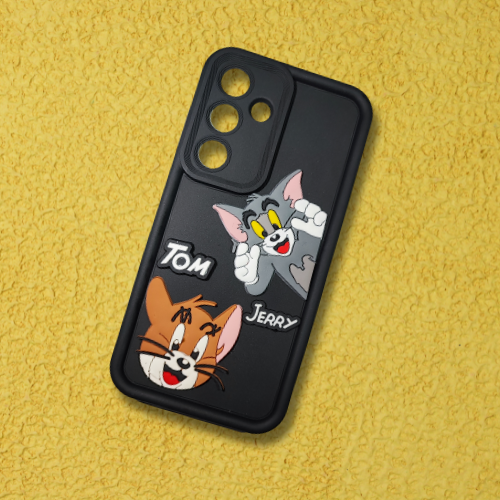 Samsung S25 Cartoon Character Soft Rubber Back Cover – Flexible Silicone Case for Fun & Protection