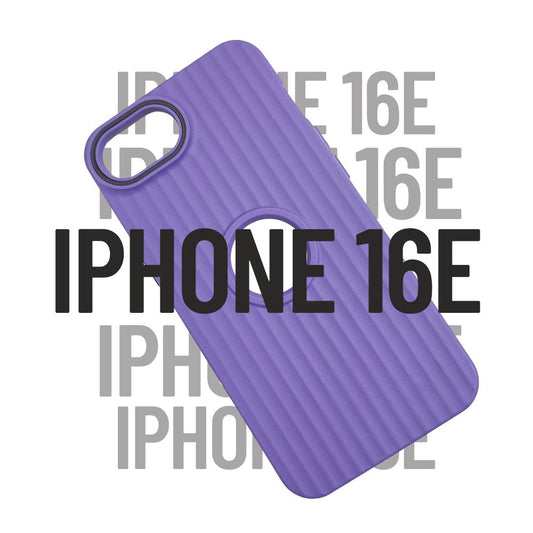 Apple iPhone 16e Hard Cover | Matte Borders | Slim & Tough - Purple