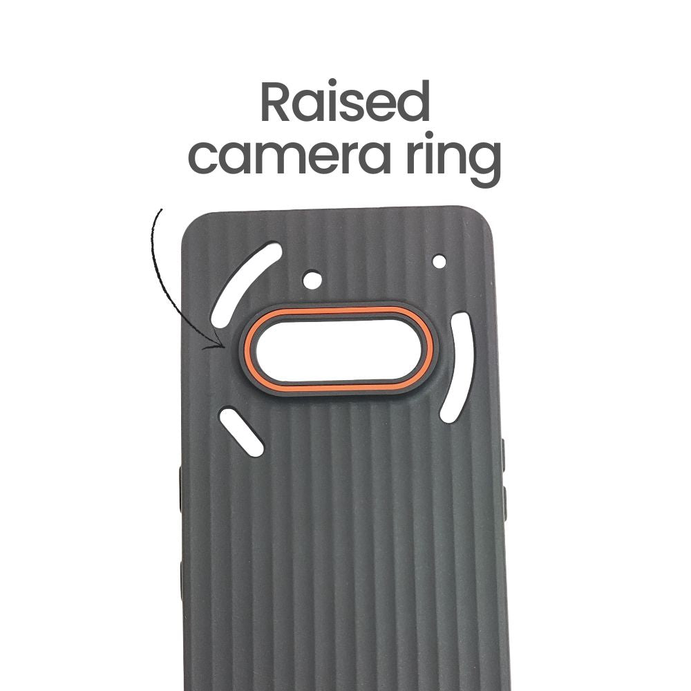 Nothing Phone 3a Black Soft Case | Classic Line Design Back Cover | Sleek & Protective Matte Finish Shell