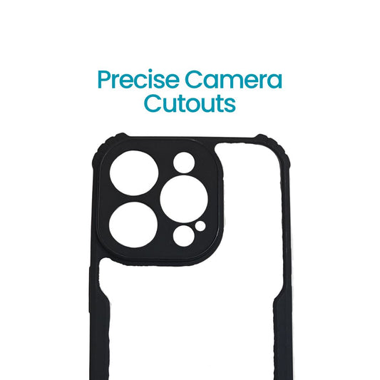 Apple iPhone 16 Pro Max Transparent Back Cover | Crystal Clear Shockproof Case | Slim Protective Cover