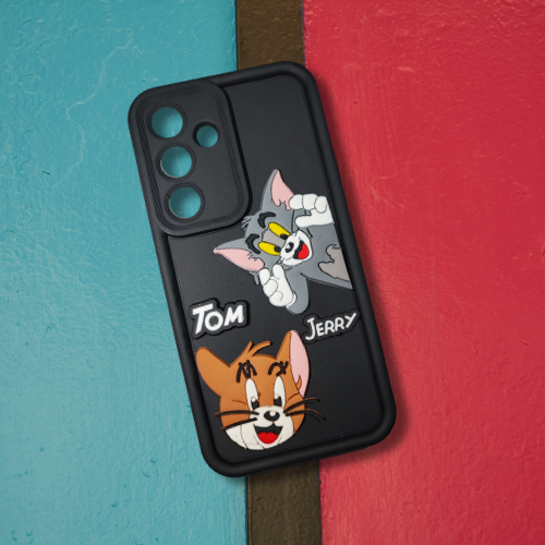Samsung S25 Cartoon Character Soft Rubber Back Cover – Flexible Silicone Case for Fun & Protection