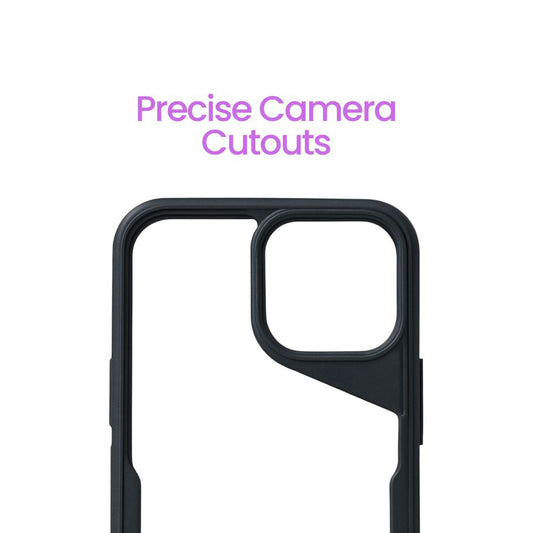 Apple iPhone 15 Pro Hard Back Cover | Slim Shockproof Protective Case | Matte Finish Scratch-Resistant Shell