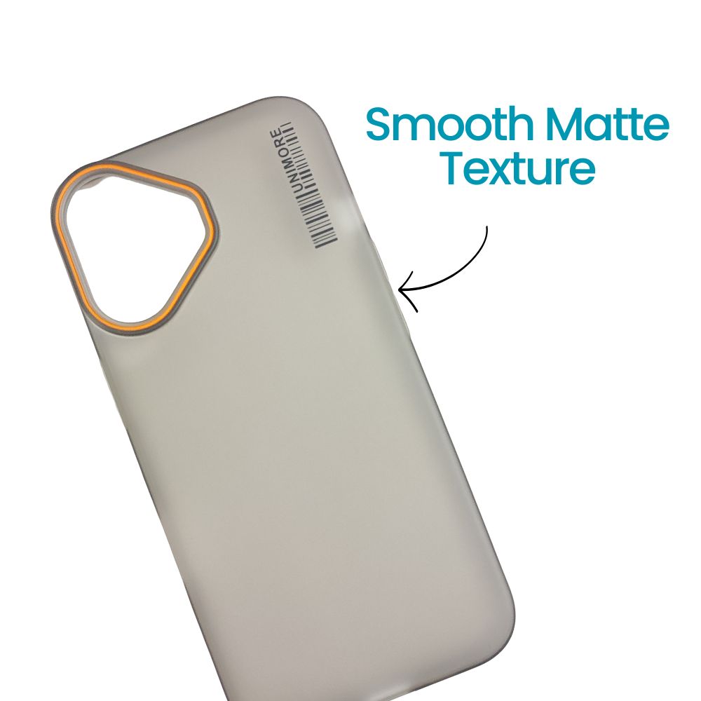 Apple Phone 16 Hard Cover | Matte Borders | Slim & Tough