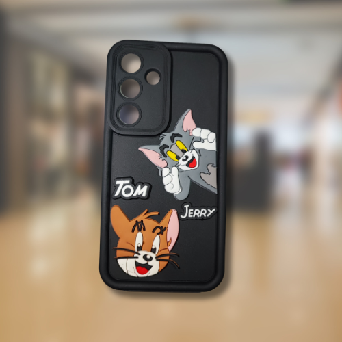 Samsung S25 Cartoon Character Soft Rubber Back Cover – Flexible Silicone Case for Fun & Protection