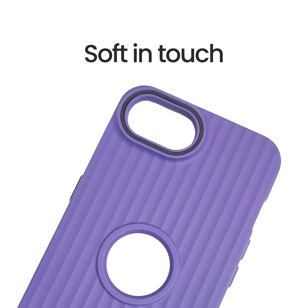 Apple iPhone 16e Hard Cover | Matte Borders | Slim & Tough - Purple