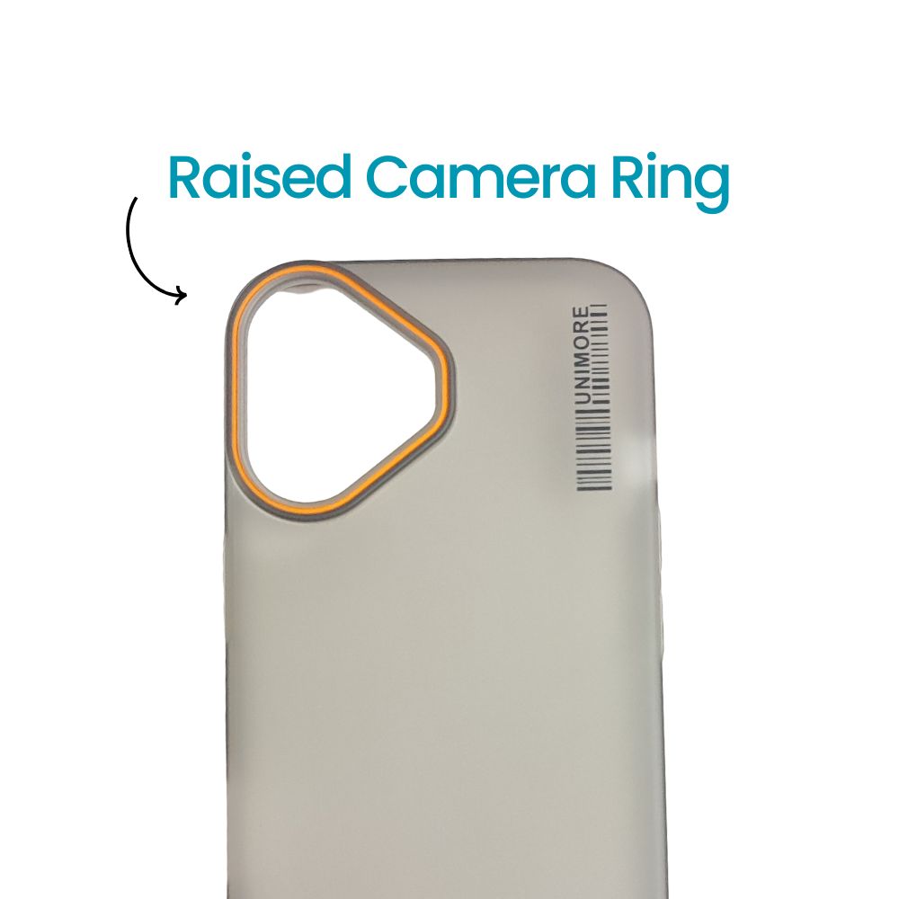 Apple Phone 16 Hard Cover | Matte Borders | Slim & Tough