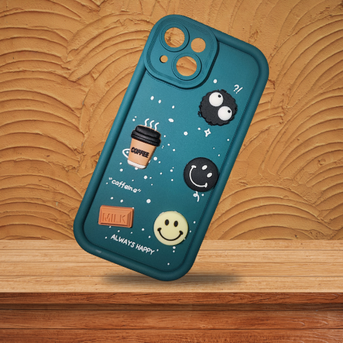 Apple iPhone 15 – Blue - Sky Splash – Frosty Friends | Kawaii 3D Cartoon Character Soft Case