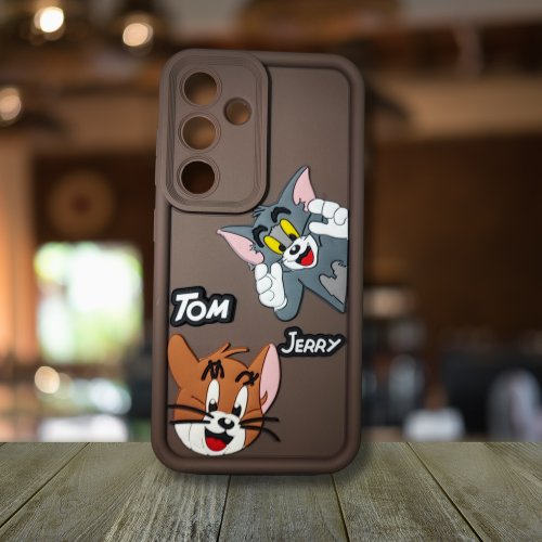 Samsung S25 Cartoon Character Soft Rubber Back Cover – Flexible Silicone Case for Fun & Protection