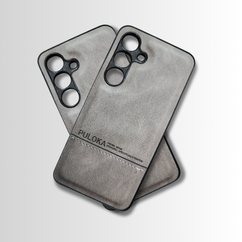 Samsung S24 Leather Back Cover – Slim Fit, Lightweight Hard Case with Premium Grip