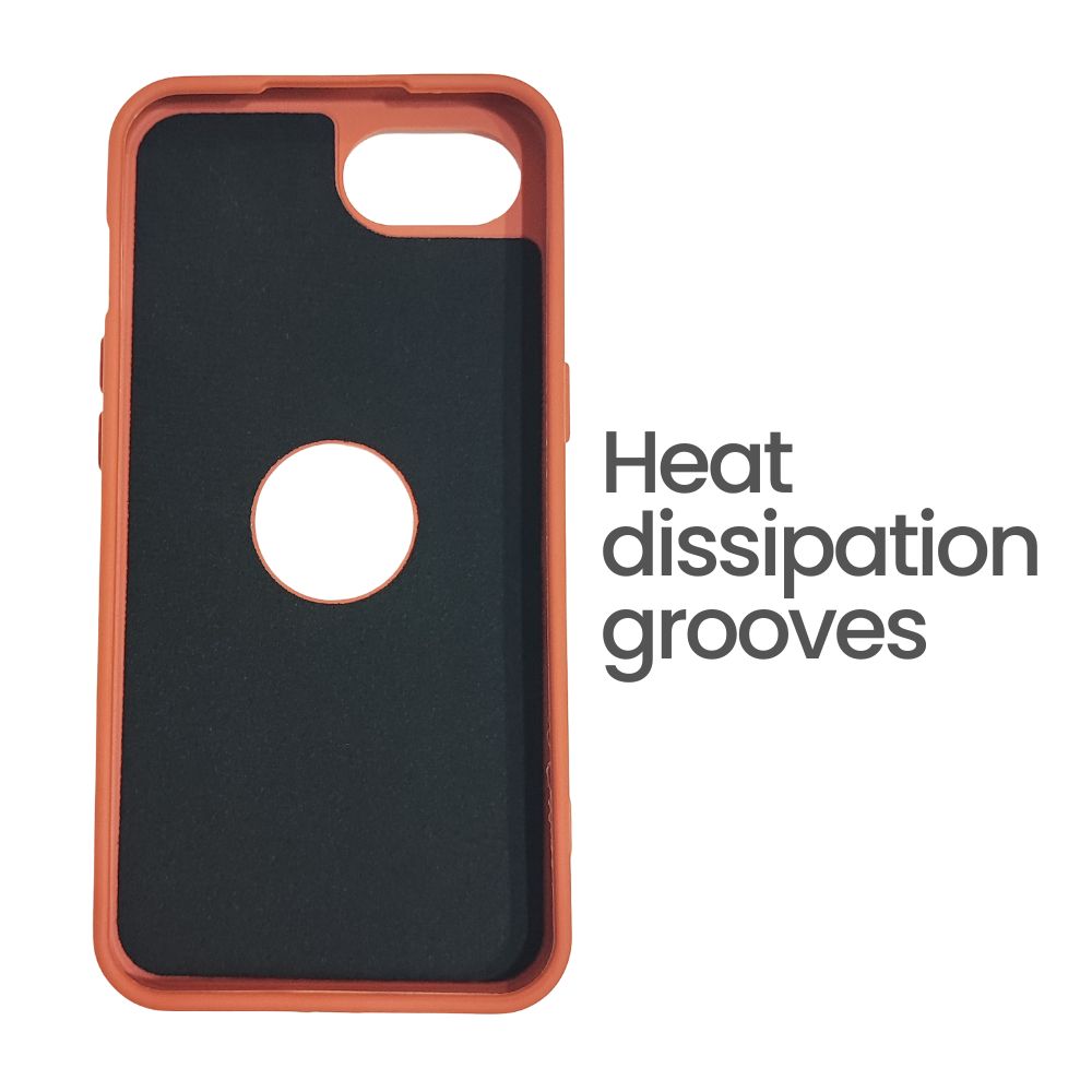 Apple iPhone 16e – Textured Silicone Back Cover Case, Shockproof, Slim Fit, Stylish Brown Design with Camera Ring Protection - Brown