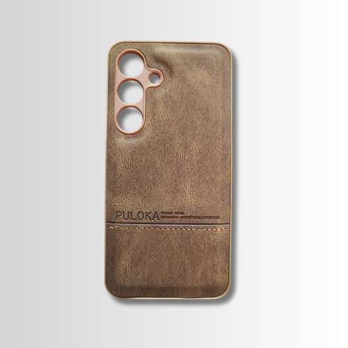 Samsung S25 Leather Back Cover – Slim Fit Hard Case with Lightweight Design & Excellent Grip