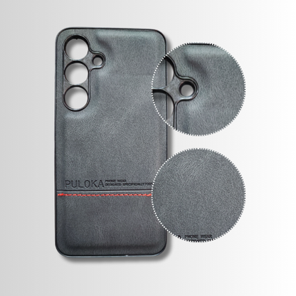 Samsung S25 Leather Back Cover – Slim Fit Hard Case with Lightweight Design & Excellent Grip