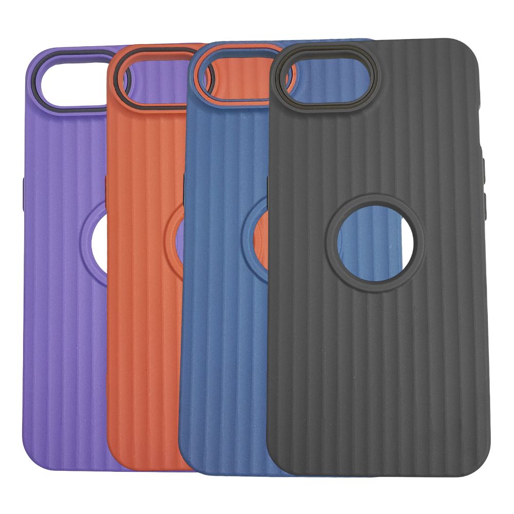 Apple iPhone 16e – Textured Silicone Back Cover Case, Shockproof, Slim Fit, Stylish Brown Design with Camera Ring Protection - Brown