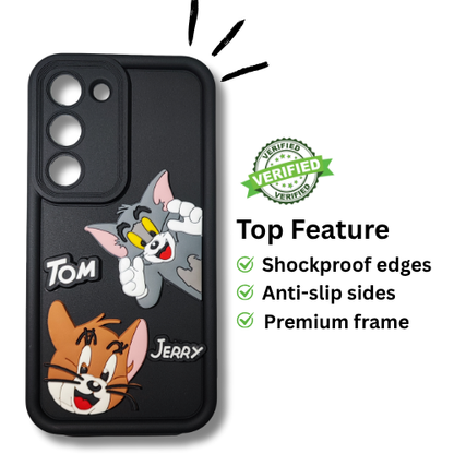 Samsung Galaxy S23 Cartoon Character Back Cover | Soft Rubber Shockproof Case | Stylish & Flexible Fit