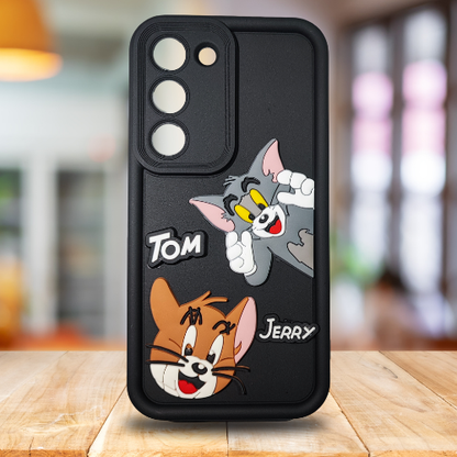 Samsung Galaxy S23 Cartoon Character Back Cover | Soft Rubber Shockproof Case | Stylish & Flexible Fit