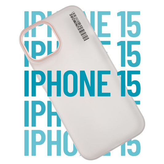 Apple iPhone 15 Matte Back Cover | Smooth Textured Finish | Anti-Fingerprint Slim Case - White