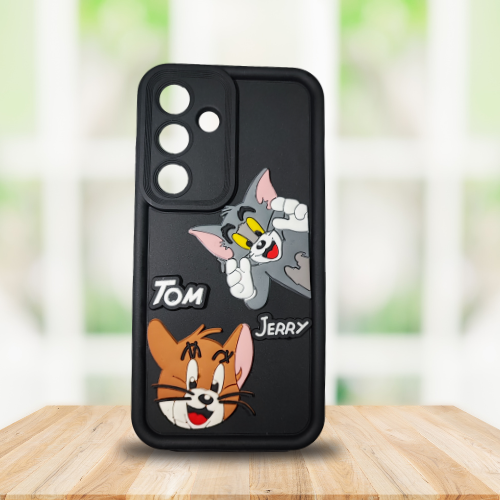 Samsung S25 Cartoon Character Soft Rubber Back Cover – Flexible Silicone Case for Fun & Protection