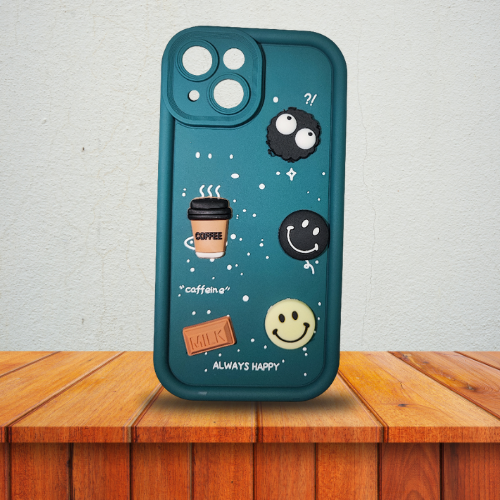 Apple iPhone 15 – Blue - Sky Splash – Frosty Friends | Kawaii 3D Cartoon Character Soft Case