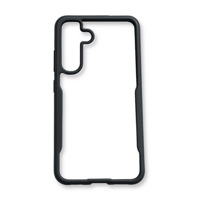 Samsung S25 Crystal Clear Hard Case with Black Frame – Anti-Scratch & Drop Resistant Back Cover