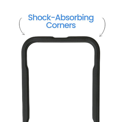 Apple iPhone 16 Transparent Back Cover | Clear Hard Case with Black Shockproof Border | Sleek & Protective Fit