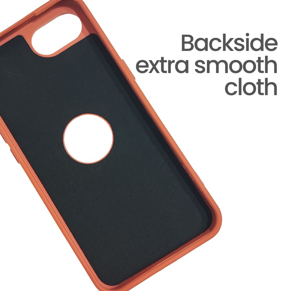 Apple iPhone 16e – Textured Silicone Back Cover Case, Shockproof, Slim Fit, Stylish Brown Design with Camera Ring Protection - Brown
