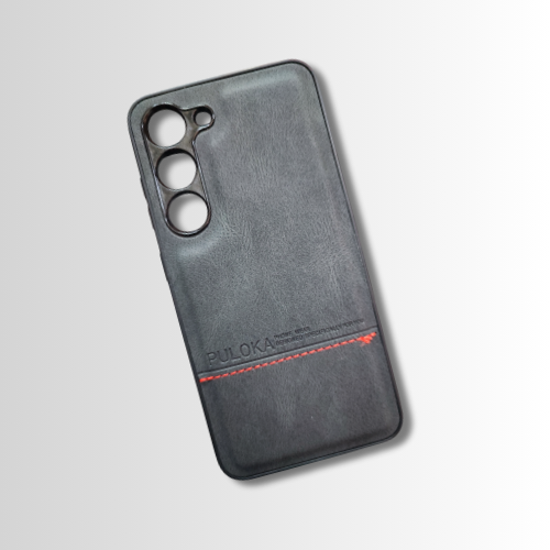 Samsung S23 Leather Back Cover – Slim Fit Hard Case with Lightweight Grip Design