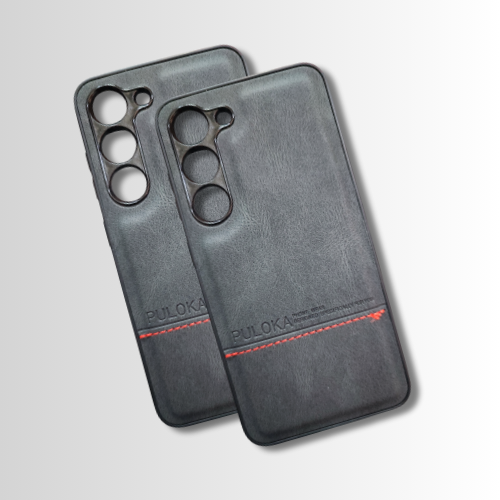 Samsung S23 Leather Back Cover – Slim Fit Hard Case with Lightweight Grip Design