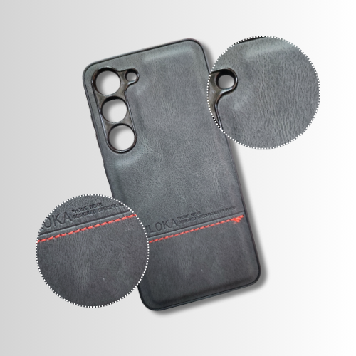 Samsung S23 Leather Back Cover – Slim Fit Hard Case with Lightweight Grip Design