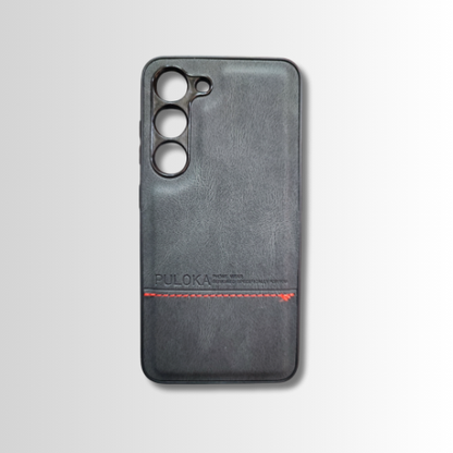 Samsung S23 Leather Back Cover – Slim Fit Hard Case with Lightweight Grip Design