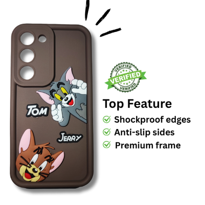 Samsung Galaxy S23 Cartoon Character Back Cover | Soft Rubber Shockproof Case | Stylish & Flexible Fit