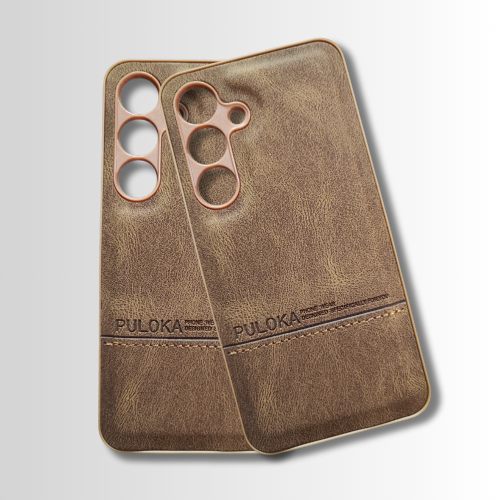 Samsung S24 Leather Back Cover – Slim Fit, Lightweight Hard Case with Premium Grip