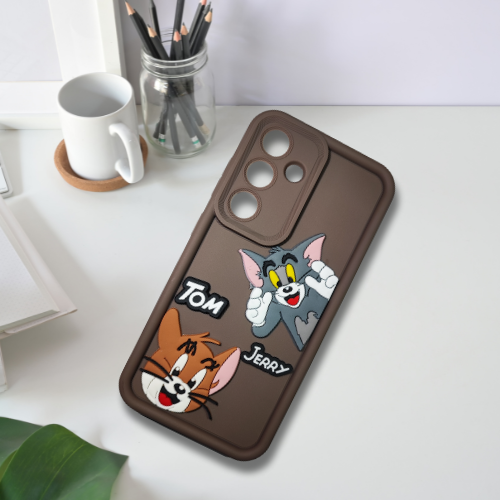 Samsung Galaxy S24 Cartoon Character Back Cover | Soft Rubber Case | Shockproof & Stylish Flexible Fit